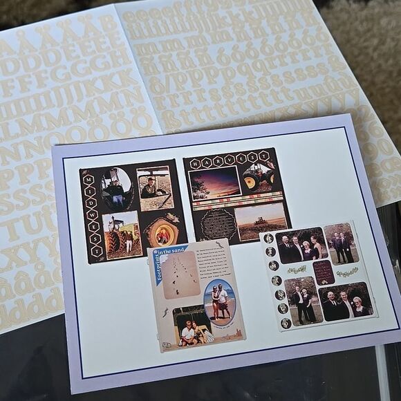 Creative Memories ABC 123 Mini Classy Flesh Color Stickers cream letters craft - Picture 4 of 16